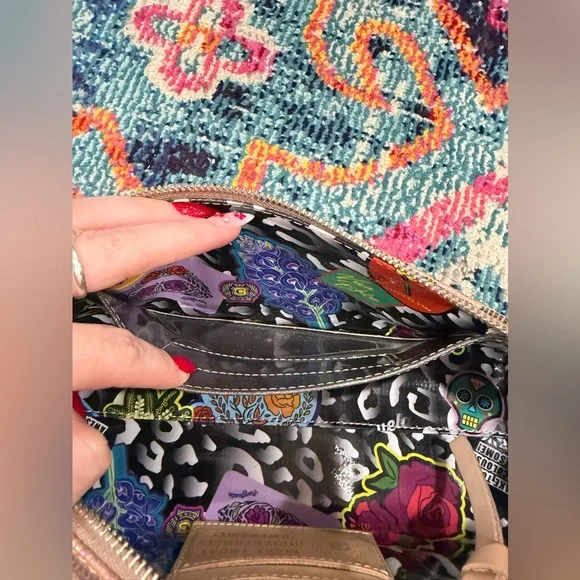 Consuela Iris Leopard Print Clutch in Iridescent - Picture 4 of 15